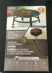 Elemental 38" Brown Round Firepit Cover NEW