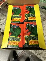 Topps Dinosaur Attacks wax pack lot 6 packs case fresh Mars attacks with Dinos