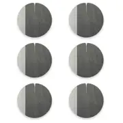 Lignis Nelumbo Coaster Medium Set Of 6, Cold Grey