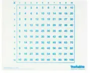 Whiteboard Hundred Boards Multiplication Grid Double Sided x 30 REDUCED PRICE