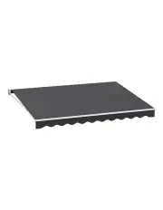 [Instahut] Retractable Folding Arm Awning Manual Sunshade 4Mx3M in Grey