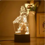 Anime Valorant 3d Lamp LED Night Light Game Room Decor Toys Figures Raze