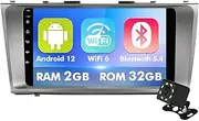 9 Inch IPS Touchscreen Android 12 Car Stereo for Toyota Camry 2006-2011 with Wireless CarPlay & Android Auto 2+32GB Car Radio, Support GPS, WiFi 6, Bluetooth,5.4, FM Radio, Backup Camera, SWC