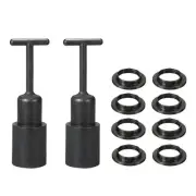 10pcs E14 Socket Ring Removal Tool T Type with Lamp Shade Socket Rings Black