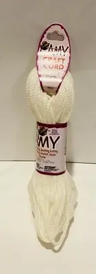 2mm WHITE Amy Braided Nylon Macrame Craft Jewelry KNIT Crochet Cord AMY01