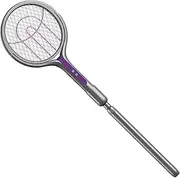 Electric Fly Swatter | 2800V Electric Fly Catcher Racket | 5-Layer Protection Grid USB Rechargeable House Gnat Control for Home Bedroom Kitchen