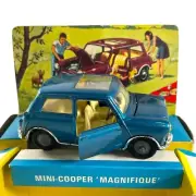 Corgi Blue MINI COOPER MAGNIGIQUE 334 Boxed READ §
