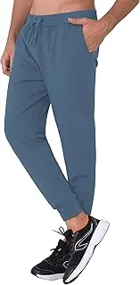 'AbleTree 27'' Inseam Athletic Jogger Pants for Short Men 7/8 Quick Dry Workout Tapered Stretch Sweatpants Casual'