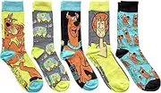 [Hyp] Scooby Doo Shaggy and The Mystery Machine Men's Crew Socks 5 Pair Pack