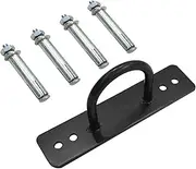 Wall Mounting Kit, Resistance Band Hooks, Durable Band, Wall Mounted for Physical Exercises, Plate for Strength Training, U-shaped Training Hooks