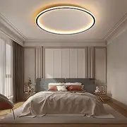 MOONSEA LED Ceiling Light Dimmable with Remote Control, 28 W Black LED Ceiling Light Diameter 41.5 cm 3000 K - 6000 K, Indirect Lighting Ceiling Light for Bedroom, Children's Room, Kitchen, Dining
