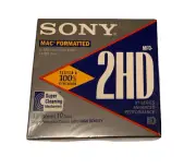 Sealed 10-Pack Sony 3.5" Micro Floppy Disks - MFD-2HD- Mac Formatted