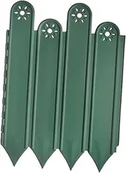 Ronyme 10Pcs Garden Fence Landscape Edging Border Garden Edging Garden Border Edging, for Lawn, Green