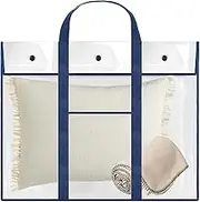 Poster Storage Bag - Clear Poster Bag Large Organizer - PVC Bulletin Board Holder, Storage Organizer with Handle & Pocket for Sketching Drawing