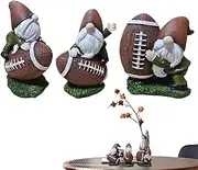 Football Gnome,Garden Sports Themed Gnomes | Resin Football Player Gnomes Figurine Decorations for Home Desk Table Shelf Garden Decor