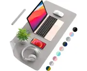 Desk Pad Desk Protector Mat - Dual Side PU Leather Desk Mat Large Mouse Pad, Writing Mat Waterproof Desk Cover Organizers