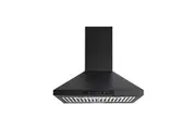 Euromaid 60cm Pyramid Canopy Rangehood 700m3 h Stainless Steel Exhaust Matte BLK