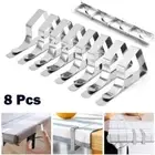 8x Table Cloth Clips | Metal Stainless Steel Picnic Clamps Pegs Cover Holder