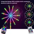 120/195 LED Firework Strip Lights Dream Color RGB Smart Music Sync APP + Remote