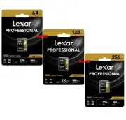 Lexar Professional 64GB 128GB 256GB 512GB SDXC 1800x UHS-II V60 SD Memory Card