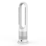 Advwin Bladeless Tower Fan, 2 in 1 Electric Fan Heater with 8 Speeds, Portable Oscillation Fan for Room Bedroom Office Use