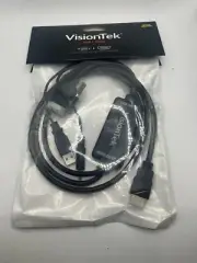 VisionTek 900824 VGA to HDMI Active Cable 1080p Display 5ft With Audio for PC
