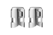 2PK Bartender Stainless Steel Champagne Bottle Resealer Saver Stopper Silver