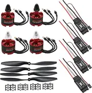 Brushless Motor Kit with 3.5mm Connector 2212 920KV CW 30A Brushless ESC Propeller for F450 F550 S550 F550 Helicopter Quadcopter