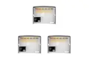 3x Colourhide A4 Zip-It Expanding File Cover Organiser w Pen Holder Loop Clear