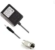 RUITROLIKER AC Adapter with TV Adapter F Type Male to RCA Female RF Coax Coaxial Connector Converter for Atari 2600