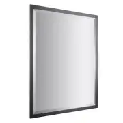 Deco Mirror Classic Vanity Mirror (24" x 30") Beveled Edge Metal Framed Black