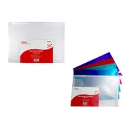 Stat Document Wallet with Gusset Foolscap 10pk - Assorted