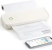 Kalopsia Portable Thermal Printer A4: 203 DPI Wireless Bluetooth Printer for Phone & Laptop, Inkless Mobile Printer, Support A4/4/3/2 Thermal Printer, Paper, Small Printer for Home,