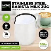 Milk Frothing Espresso Coffee Pitcher Stainless Steel Jug Home Master 600ml