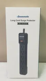 Dewenwils 6-Outlet Power Strip Surge Protector 10ft Extension Cord *NEW*
