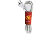 EXL20M 20M Power Extension Lead White