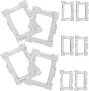 Luxshiny 10pcs DIY Miniature Photo Frames Vintage Resin Crafts Photo Holders for Phone Case Decor Elegant Mini Picture Frame for DIY Projects and Collectors