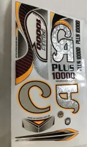 CA PLUS 10000 Metallic Cricket Bat Stickers + AUSSIE Stock
