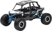 NIB NEW-RAY POLARIS RZR XP4 TURBO ROCK CRAWLER WHITE UTV 1:18 DIECAST MODEL TOY