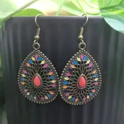 2” Bronze-tone Earring Set Bohemian Retro Drop Dangle Hook New Free Ship 7488