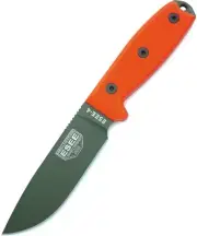 ESEE Model 4P Survival Camping Knife Bushcraft OD Green Blade Orange G10 Handle