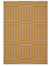 [Double Rugs] Unboxed Washable New Jute Rug in Yellow