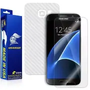 ArmorSuit ArmorSuitSamsung Galaxy S7 + White Carbon Fiber Screen Protector USA