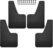 Mudflaps Compatible with Fiat Ducato Peugeot Boxer Ram ProMaster Citroen Jumper Relay Splash Guards Fender Flares Carbon Fiber Mud Flaps(Off Road Version 4PCS)