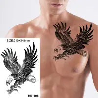在飛比找蝦皮購物優惠-紋身貼紙鷹設計防水假臨時紋身人體藝術手臂紋身男士男孩女孩半臂