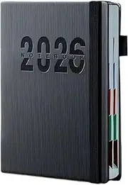 2026 Notebook Planner | Daily Planner,Datebook Notebook Journal Weekly Agenda Portable for Men Women Home Work School College Daily Organization