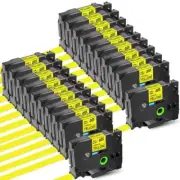 20x Fits Brother P-Touch 0.94" PT-1400 TZ-651 TZe-651 Black on Yellow Label Tape