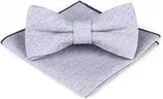 [GTLZHFXS] Bow Ties For Men 1 Piece Men'S Wedding Party Accessories Cotton Jacquard Square Scarf Bow Tie Set