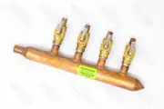 Sioux Chief 672XV0490 3/4" PEX Inlet x (4) 1/2" PEX Branches Valved Manifold