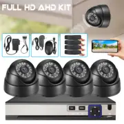 4 Channel DVR CCTV Camera System Kit 1080P HD Home Outdoor Security Night Vision